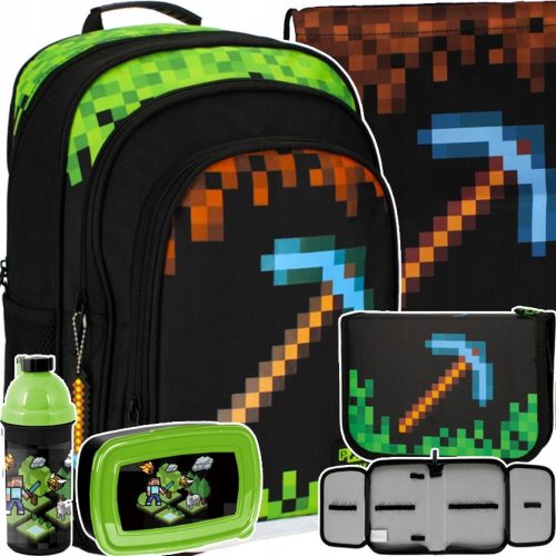  Minecraft Multi-Compartment School Backpack Starpak Black, Brown and Beige Tones, Green Tones 20 l + 4 more products