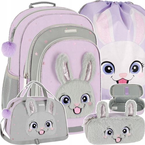  Starpak Multi-Compartment School Backpack Purple, Pink, Grey and Silver 23 l + 3 more products