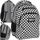  Derform school backpack with multiple compartments, white, black, 30 years old