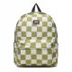  VANS Multi-Compartment School Backpack, White, Green Shades, 22 Years Old