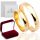  GOLD WEDDING RINGS 585 SEMI-ROUND SOLID SEAMLESS 4mm AVAILABLE IMMEDIATELY