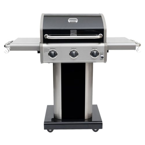  Kenmore Color 3-Burner Steel Gas Grill, Black Lacquer