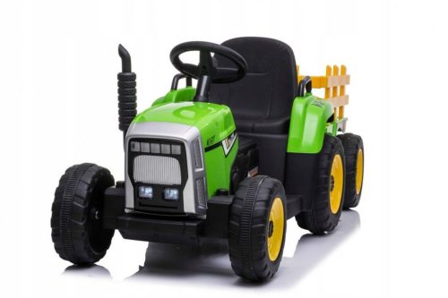  Battery-powered vehicle Tractor with trailer and remote control BLOW green XMX-611