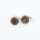  Wooden Cufflinks - Horseshoe / Clover - Wedding Lucky