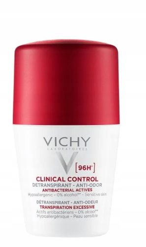 Vichy Clinical Control 96h Roll-On Deodorant for Women, 50 ml