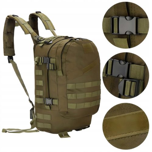 Durable 35L Tactical Survival Backpack for Outdoor Adventures
