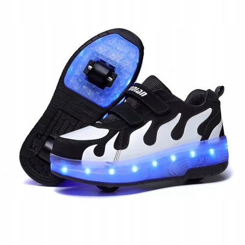  Chaussures à roulettes à roues lumineuses avec roues LED, taille 28-40A
