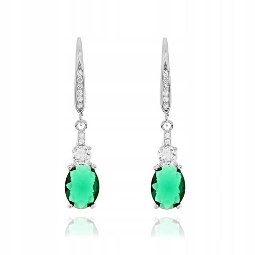  K776T EARRINGS hanging green clasp box dedication