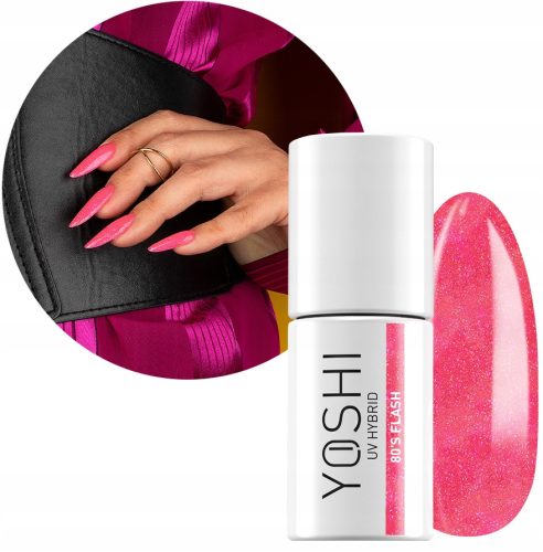  YOSHI HYBRID NAIL POLISH WITH FLASH EFFECT REFLECTIVE 015 80'S FLASH 6 ml