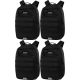 CoolPack Army Black 27L Tactical-Inspired Youth School Backpack - Set of 4