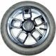  Adamex Pajero stroller wheel, dark rim, 12 inch rear