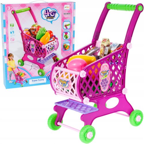  MalPlay 107229 Children's Shopping Cart, pink