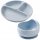  Babyono plate, blue silicone + Babyono bowl, blue silicone