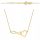  GOLD NECKLACE 585 CELEBRITY INFINITY HEART M.JOPEK