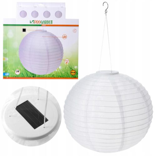  ProGarden built-in solar lamp, white, 33 cm, 1 pc.