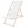  Springos deck chair DC0010 OXFORD33 white wood