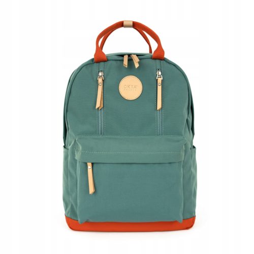 Himawari Urban Youth School Backpack - Sea Blue with Water-Resistant Orange Accents
