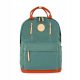 Himawari Urban Youth School Backpack - Sea Blue with Water-Resistant Orange Accents