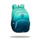  CoolPack school backpack with multiple compartments. Green tones, 23 years old