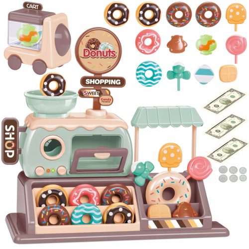  SWEETS FACTORY DONUT CONFECTIONERY SHOP SUPERMARKET OVEN COINS MATADI