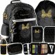  School backpack with multiple compartments Paso Black, yellow and gold tones, multicolored 19 l + 4 more products