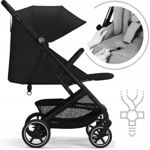  CYBEX Stroller up to 22 kg BEEZY Moon Black + CARETERO Universal film for the stroller