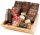  GIFT BASKET tea set box coffee strawberries nuts in chocolate