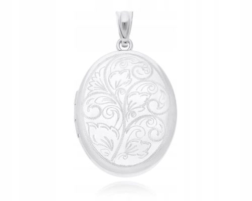  Silver photo box, large oval + engraving pr.925