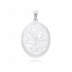  Silver photo box, large oval + engraving pr.925