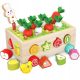  NiceKids Sorter Carrots and Worms JHTOY-556 21.5 x 16.2 x 9 cm made of wood