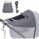  Stroller umbrella SAIL, STROLLER COVER, LARGE, 88 cm, grey