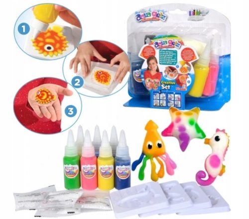  AQUA GELZ CREATIVE SET COLOURED GELS MOLDING