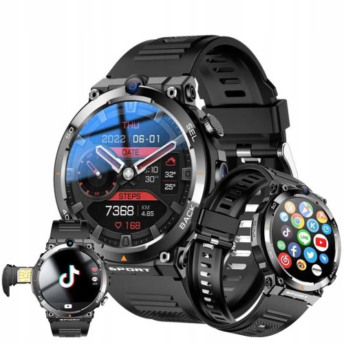  Smartwatch Enter AiWatch Google Play Polish menu - black bar