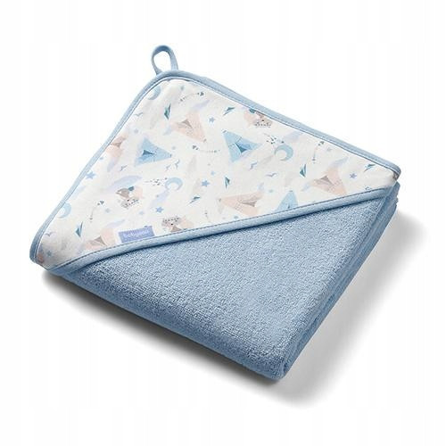  Terry bathrobe with hood 100x100cm Babyono 1552/02 blue