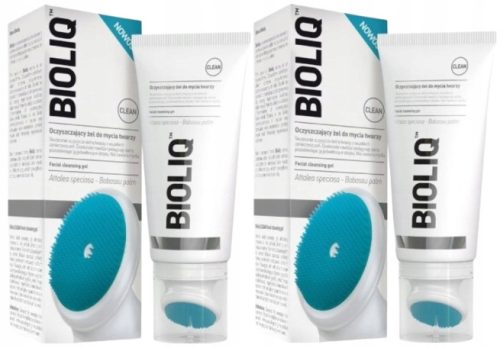 Bioliq Clean Face Wash Gel with Babassu Oil & Silicone Brush 2 x 125 ml