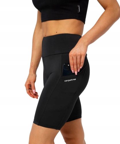 Biker shorts sports high waist pockets Libra Carpatree L black