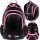  ST.RIGHT Multi-compartment school backpack, black, pink tones, 20 l