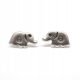  SMALL SILVER EARRINGS 925 SILVER ELEPHANT ELEPHANTS ETHNIC PATTERN SCREW