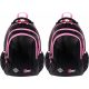 St.Right Girls' Black Glitter 3-Compartment 20L Waterproof School Backpack