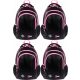 St.Right Black Glitter 20L Multi-Compartment School Backpack for Girls