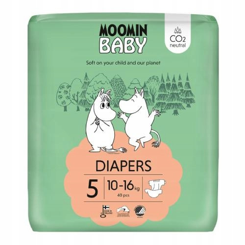  Muumi Moomin Baby Diapers Size 5 40 pcs.