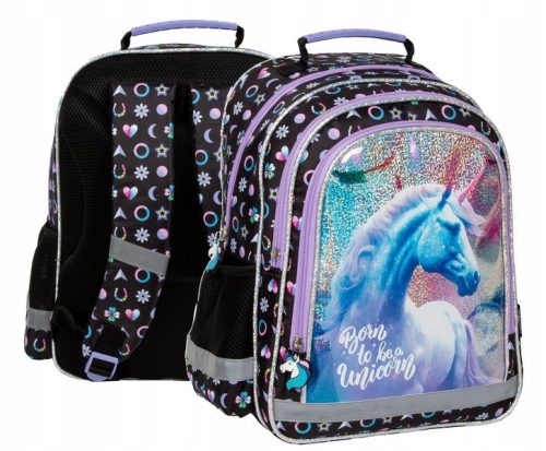  School backpack grade 1-3 for girls Unicorn 15 Derform