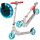  METEOR Classic City Scooter Adjustable, foldable LED wheels 140 mm