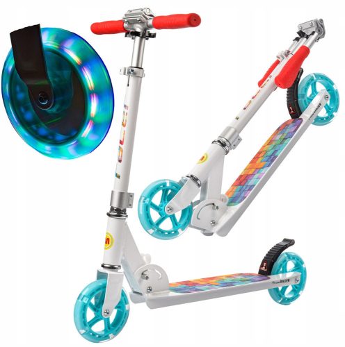 METEOR Classic City Scooter Adjustable, foldable LED wheels 140 mm
