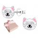  SILVER EARRINGS studs 925 CHILD GIRL kitten as a gift