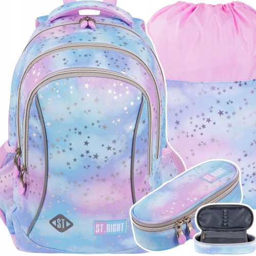  ST.RIGHT School Backpack with Multiple Compartments Blue Shades, Pink Shades, Multicoloured 20 l + 2 more products