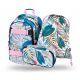  BAAGL school backpack with multiple compartments, multi-colored, 25 years