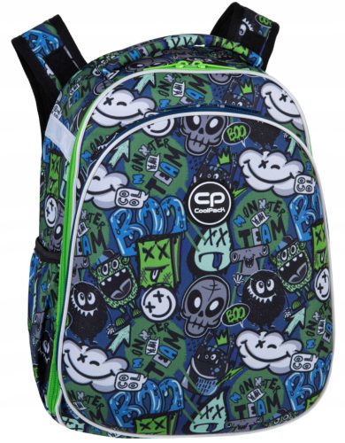  CoolPack multi-compartment school backpack, black, multi-coloured, 25 l