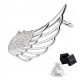  Silver ear cuff Rhodium plated Wing with cubic zirconia Left earring Silver pr 925