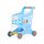  Shopping cart Natalia blue toy